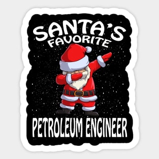 Santas Favorite Petroleum Engineer Christmas Sticker